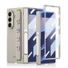 Magnetic Hinge Folding Stand Holder Wrist Strap with Glass Protector Case for Samsung Galaxy Z Fold 7 Fold7 Lens Protect Cover