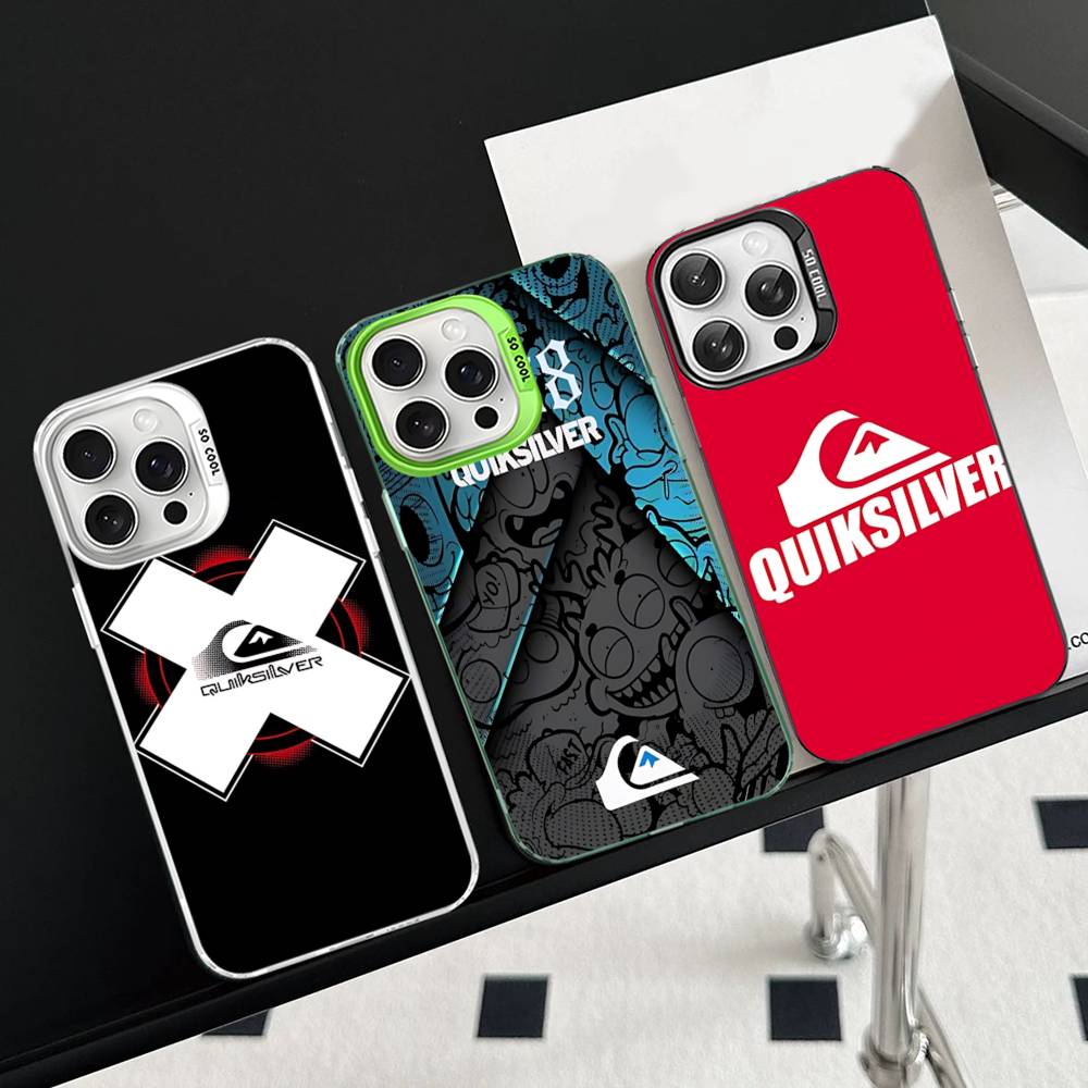 Surfmarke Q-QuiksilverS Logo Handyhüllen Für IPhone 17 16 15 14 13 12 11 Plus Pro Max Bunte Hülle