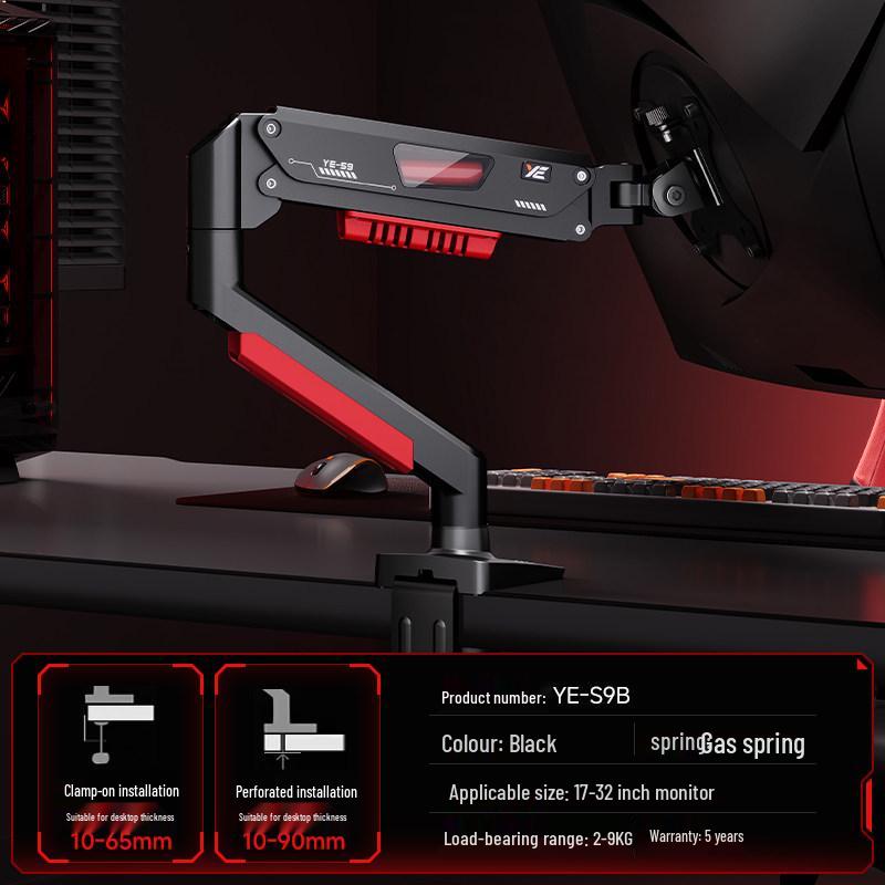 Adjustable Monitor Stand with Mechanical Arm and Portable Base