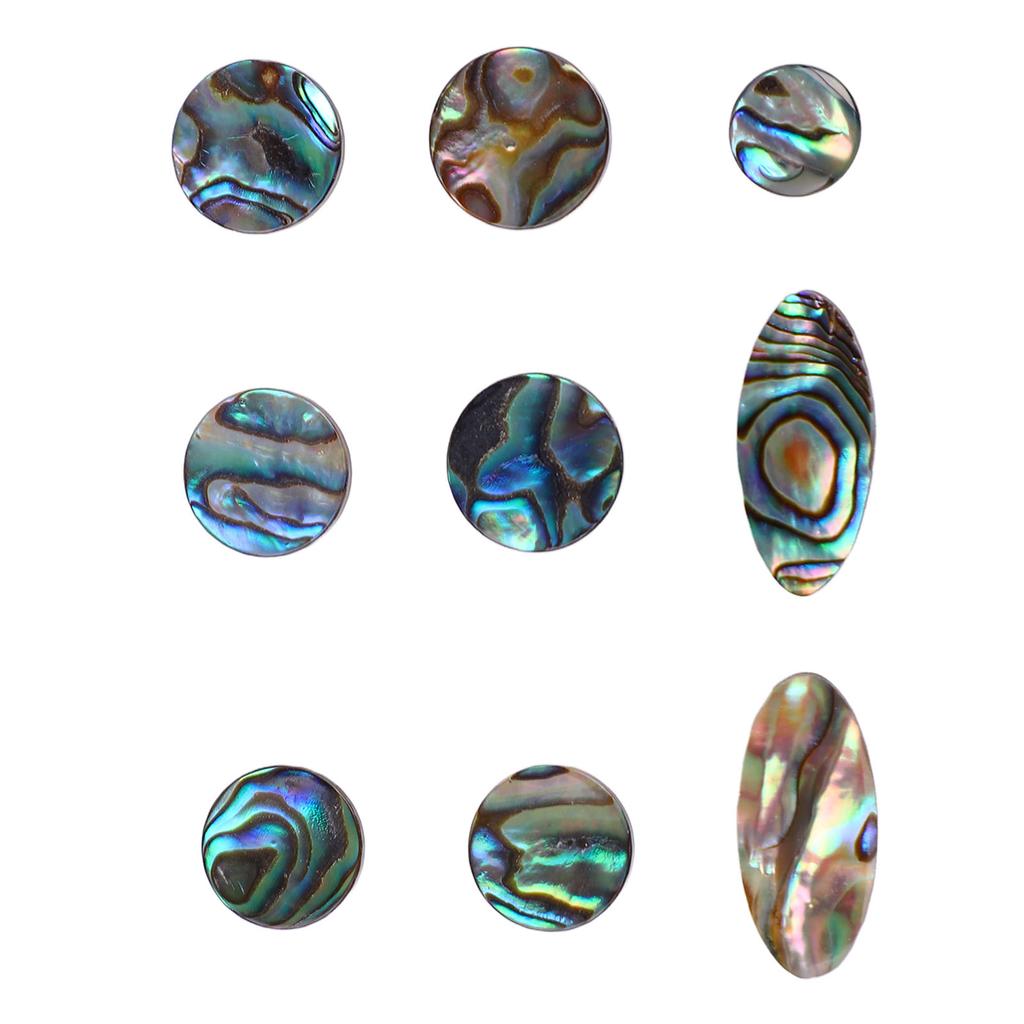 9PCS Saxophone Finger Pads Saxophone Key Buttons Musical Instrument Accessories Multiple Sizes C351 Color Scallop