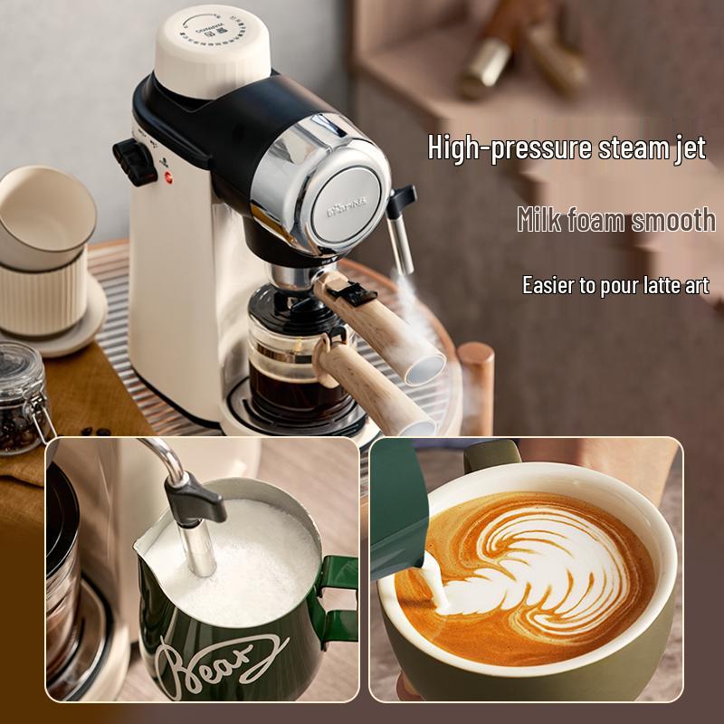 Little Bear Semi-Automatic Espresso & Coffee Maker for Home and Office