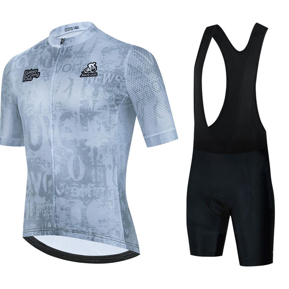 2026 Sommar Cykeldräkt Andningsbar Herr Mountainbike Kortärmad Hängselshorts Landsvägscykel Kläder
