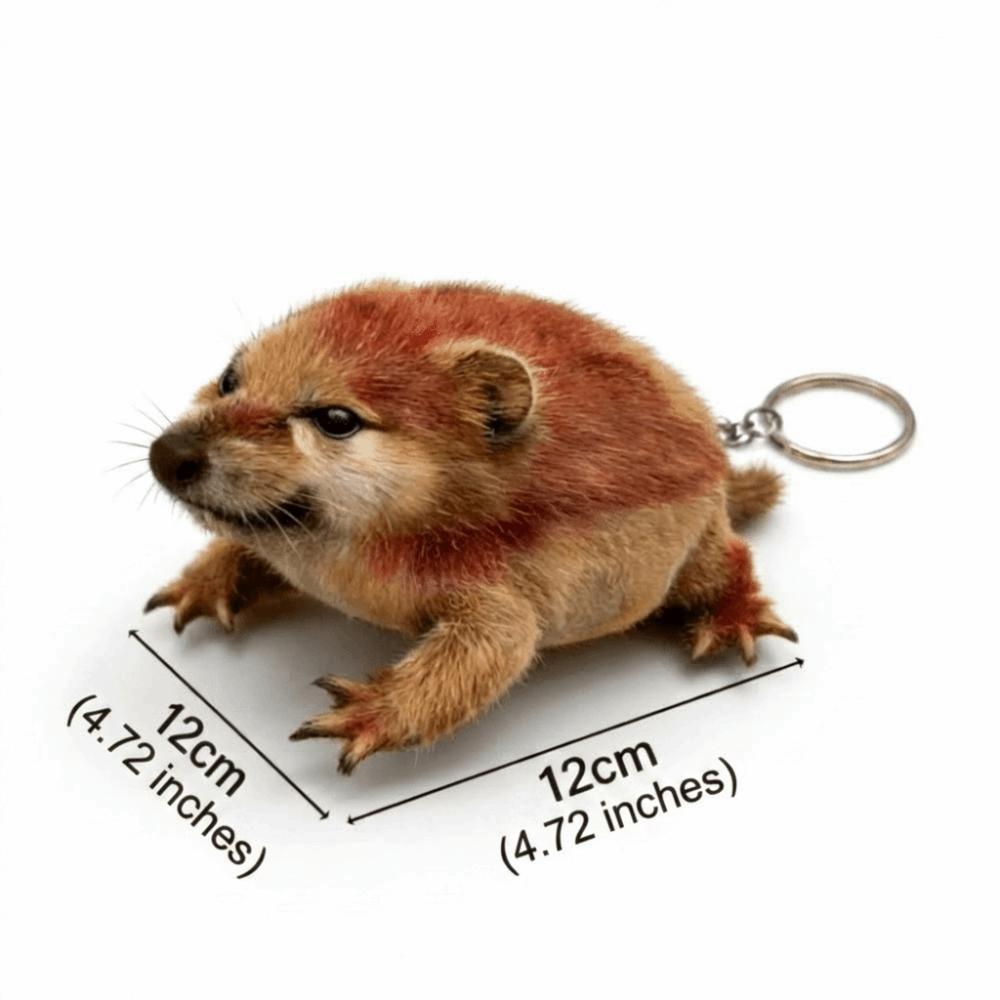 Built-in Sound Device Warrior Shield Plush Doll Keychain Talking Bag Pendant  Key Decoration