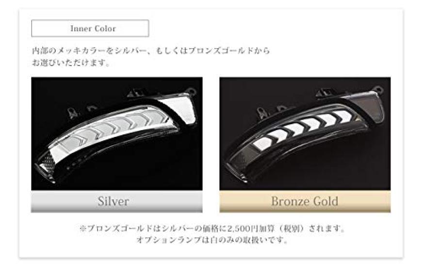 Prius 30 Flowing Door Mirror Blinker Lens LED Optional Lamp White AVEST Vertical Arrow Prius 30 Prius...