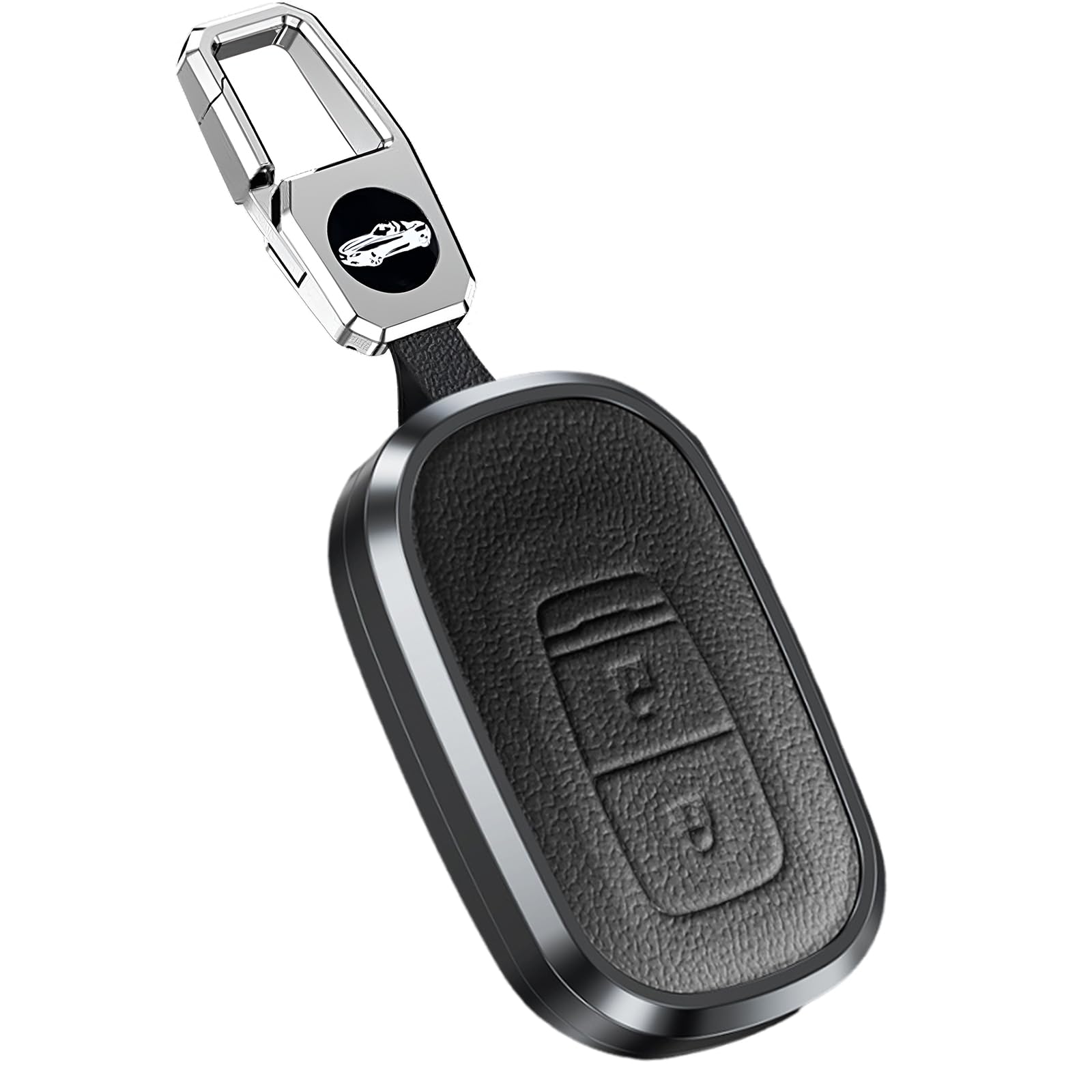 [ontto] Чехол для ключа Honda, Защитный чехол для ключа, Без винтов, Брелок, Кожа + Алюминиевый сплав, M