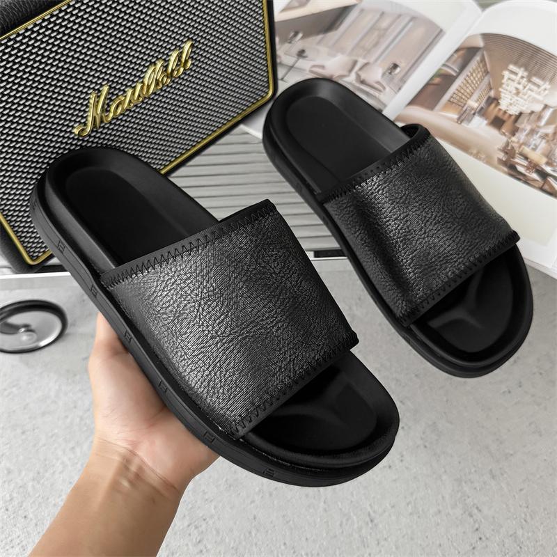 Genuine Leather Sandals Men Classic Summer Soft Bottom Slippers Soft Slippers Outdoor Lightweight Flat Designer Shoes