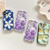 For OPPO A38 A18 A60 A58 A57s A96 Reno12 13 Realme C31 C30 Vivo V30 Y27s Y28 Y36 Y76 Wavy Edge Rabbit Flowers Soft Silicone Phone Case
