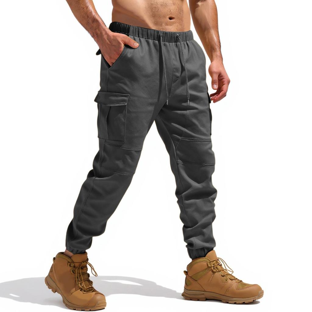 Pantalones de Trabajo para Hombre con Múltiples Bolsillos, Pantalones Impermeables y Resistentes al Desgarro