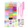 780-1800 Stück bunte Haarbänder Set Nylon elastische Haargummis Pferdeschwanzhalter Scrunchie Gummiband Kinder Baby Mädchen Haarschmuck