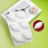 6 Cavity Shell Design Pudding Silicone Mousse Mould 3D Candy Chocolate Mold Diy Soap Model Cake Decorating Tools Bakeware