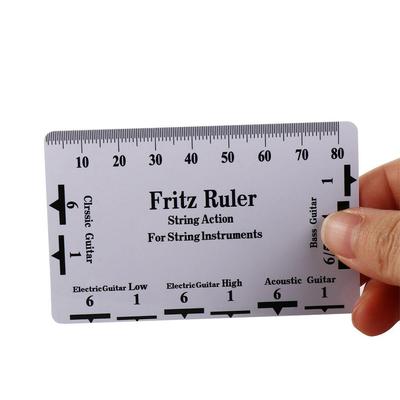 Luthier Tools Saiten-Pitch-Lineal zur Messung der Aktionslehre, Lineal für Gitarre, klassische Gitarre