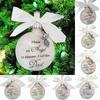 Gifts Angel In Heaven Xmas Feather Ball Memorial Ornament Hanging Ornament Family Pendant