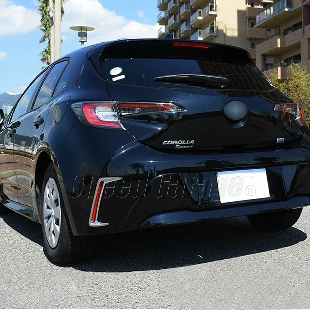 Speed Garage Toyota Corolla Sport 210 Series Rear Fog Lamp Chrome Cover Frame Garnish for TOYOTA COLLORA Custom Parts Dress-Up