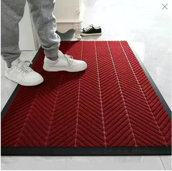 Square Anti-slip Water-Absorbent Entrance Mat for Hotels, Shops, and Elevators