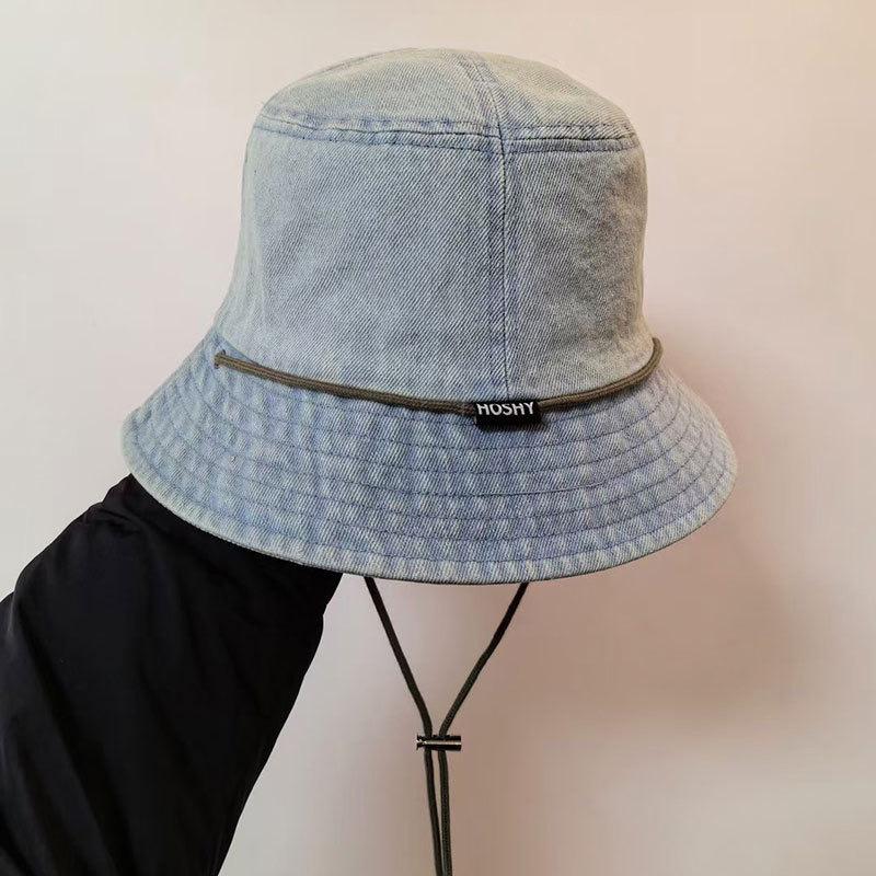 

Весна и лето шляпа от солнца с небольшим краем, завязывающаяся на шнурок, повседневная, универсальная, модная, уличное панама, закрывающая лицо, панама для мужчин и женщин, прилив M（56-58cm）