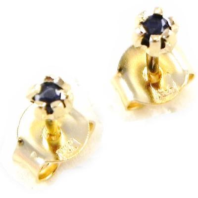 [C5660] - Gold Plated 'Essentiel' Sapphire Earrings