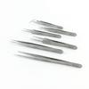 High-Precision Non-Slip Tweezers Set: Straight, Round, Bent Tips, Frosted Matte Anti-Corrosion Stainless Steel