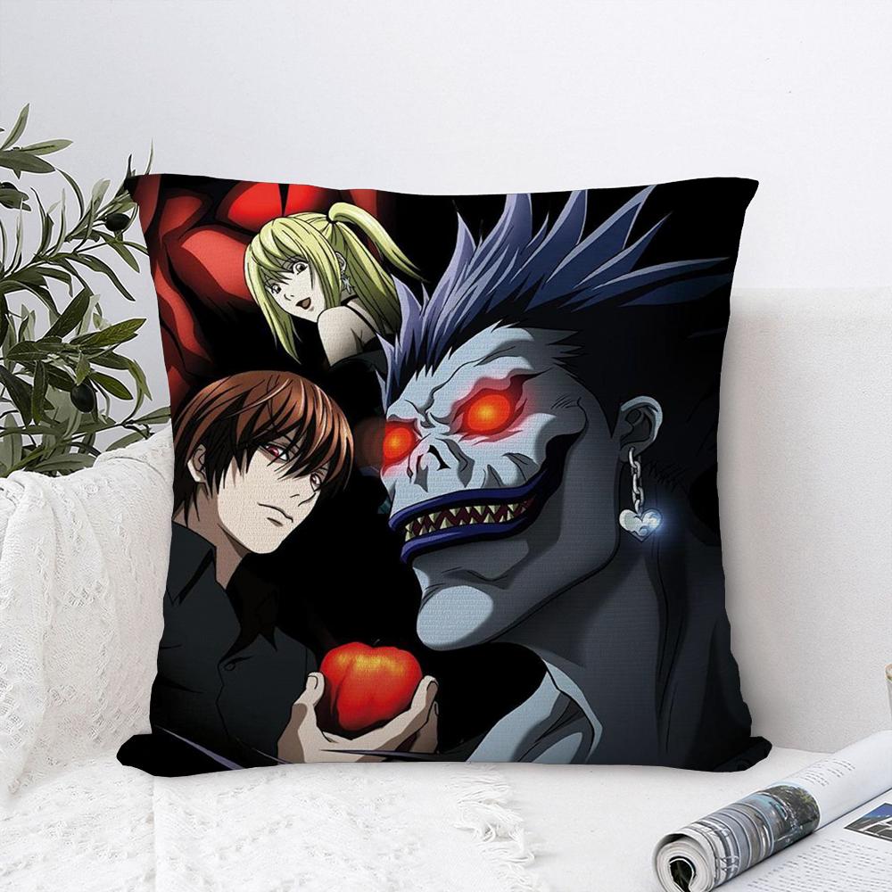 D-Death N-Note Pillow Case Plush Fabric Soft  Pillowcase Double Sided Print  Sofa Cushion Cover Throw Pillow Cover