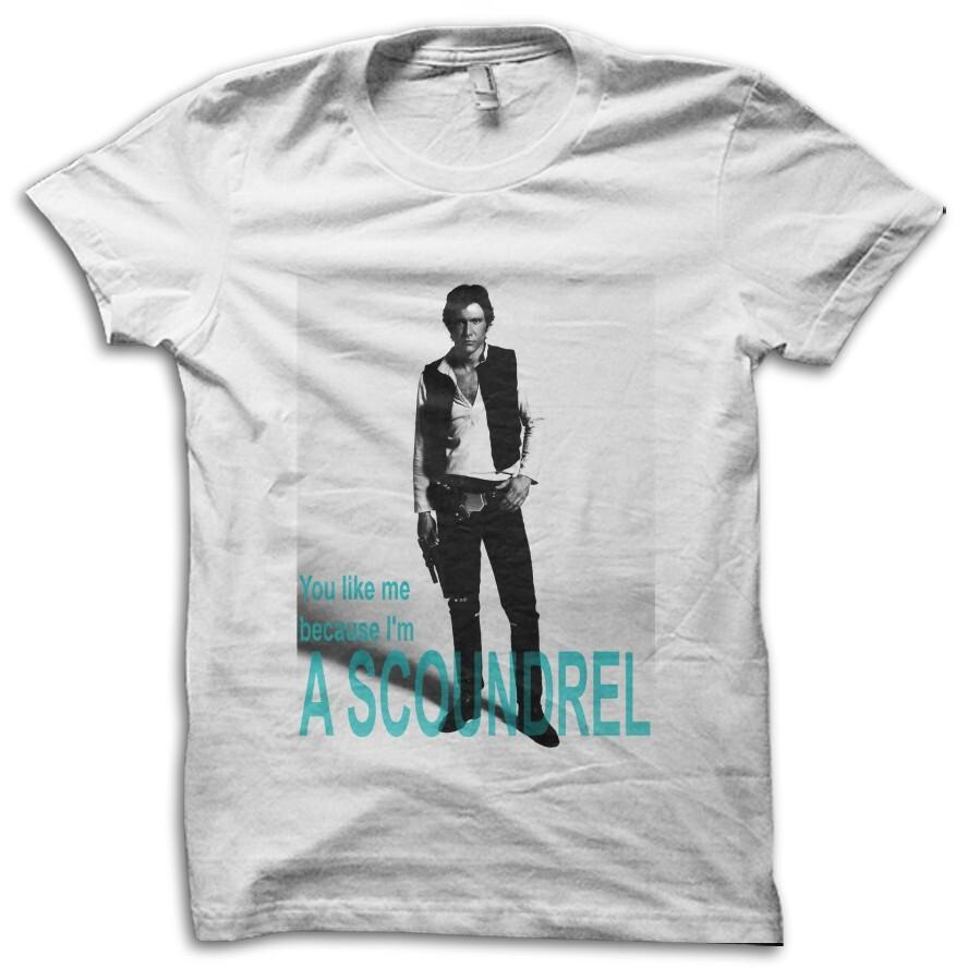 Han Solo  Im a Scoundrel  Parody Sci-Fi Inspired by Star Wars T-shirt M5568 S разноцветный