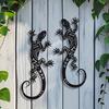 1/2 st Järngrodor Väggdekorationer, Lämpliga för Hemträdgård Gård Dekoration, Dörrkarm Dekoration Hemförsköning En