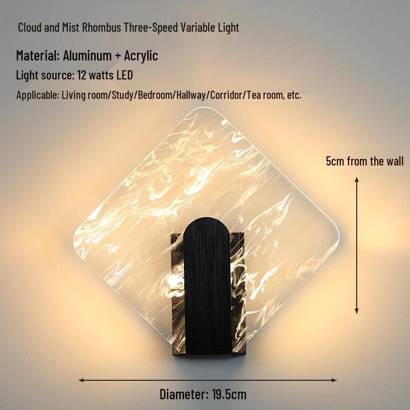 Acrylic Wall Lamp: Modern Creative Design for Bedroom, Hallway, Staircase, and Decorative Use