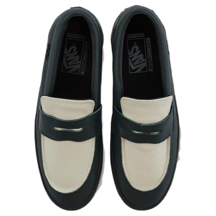 Vans Mocasín Cómodo Punta Redonda Plano Slip-On Zapatos Náuticos Zapatos Unisex Verde VN0A5DXU1C