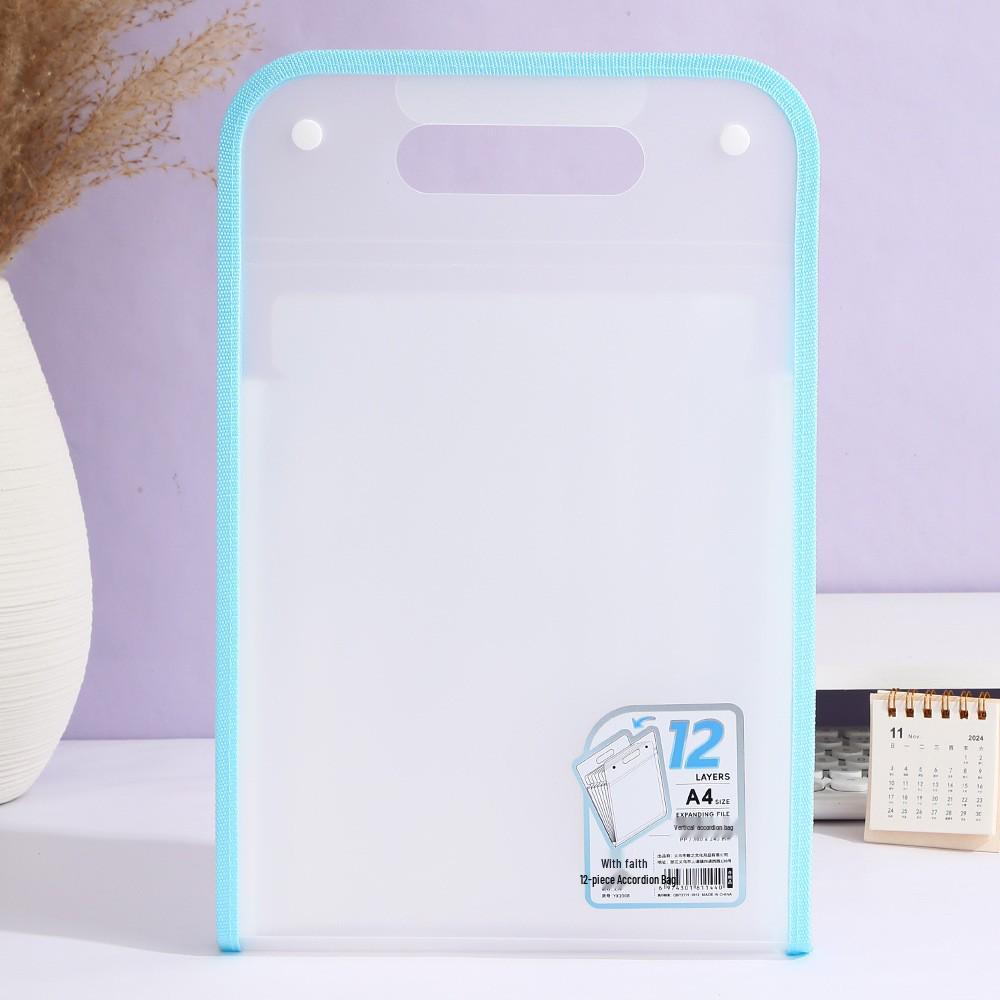 A4 Handheld Accordion File Bag with 12 Grids for Office Organization 840₽