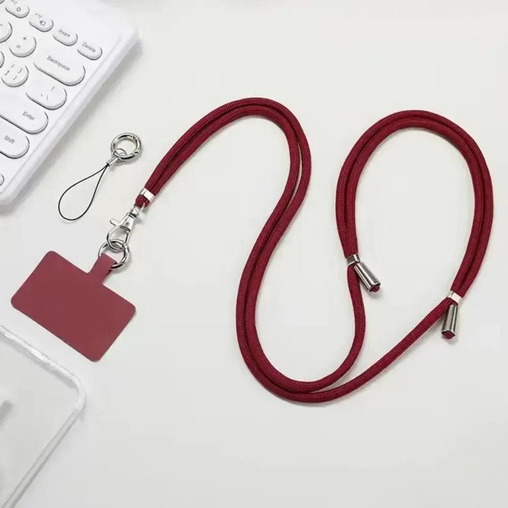 Hanging Rope With Patch Phone Lanyards Adjustable Anti-lost Phone Strap Lanyard Hanging Cord Strap Outdoor