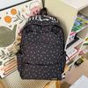 Schoolbag Korean Version Ins Fashion Versatile Embroidered Polka Dot Backpack Large Capacity College Style Student School Bag Multi-Pocket Backpack