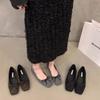 Large Size Women's Shoes 41 To 43 Wide Fat Feet 2025 New French Mary Jane Shoes Children's Flats