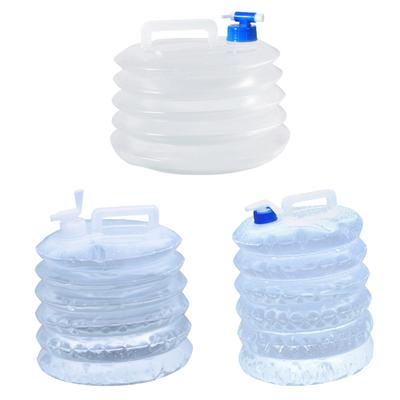 5/10/15L Water Storage Bucket Portable Foldable Outdoor Water Storage Pouch Collapsible Large Capacity for Hiking Self-driving