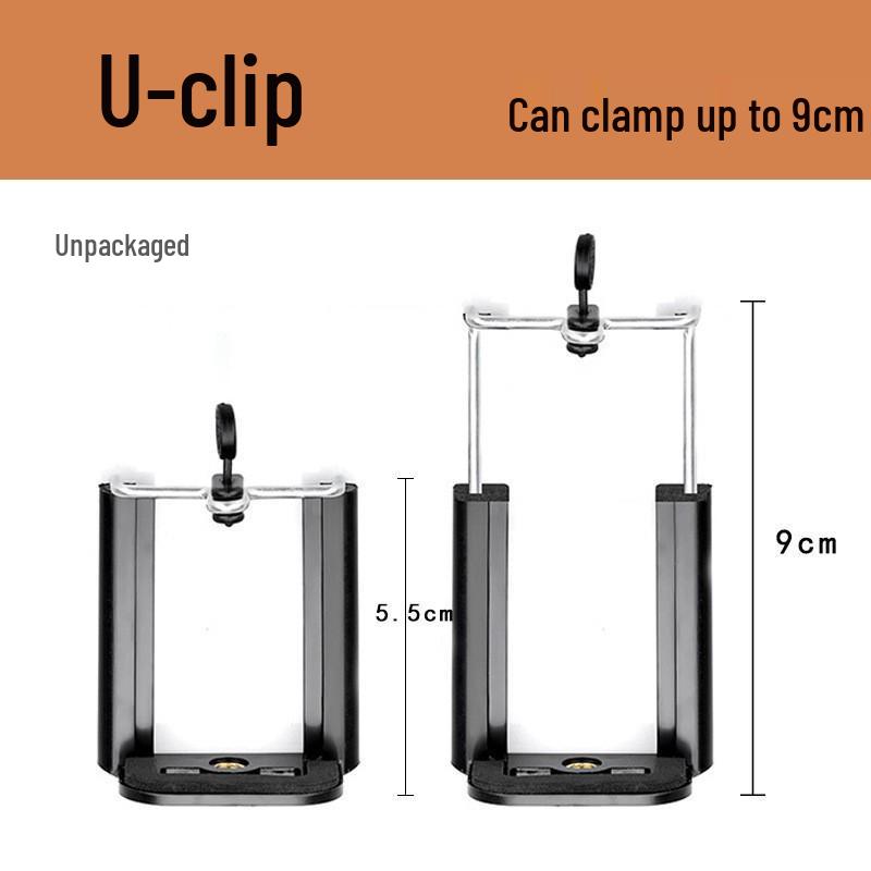 

Multi-Functional Portable Non-Slip Mobile Streaming Stand with Gimbal Mount & Retractable One-Word Clip