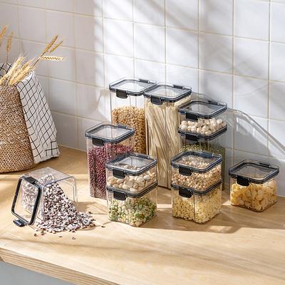 Boîtes de conservation transparentes pour aliments, boîtes hermétiques pour la cuisine, boîtes de rangement en plastique, boîtes de conservation empilables pour aliments
