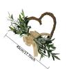 2025 Heart-Shaped Olive Wreath Door Hanger - Decorative Simulated Flower Ornament