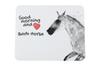Barb Horse - Mouse Pad with Print, Personalized Pad with a Horse, Unique Gadget for an Office Worker from the Art-Dog Brand