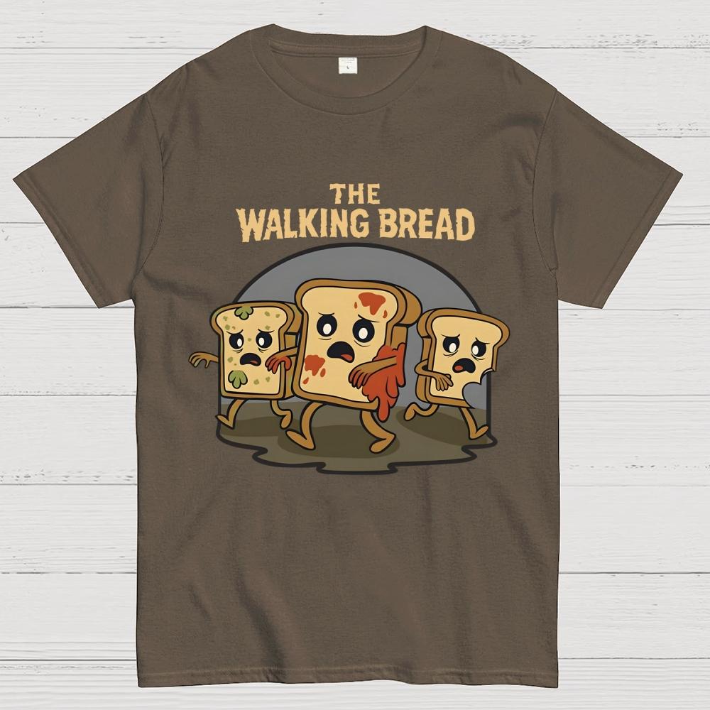The Walking Bread Unisex 100% Cotton Summer Casual Cool Loose T-Shirt