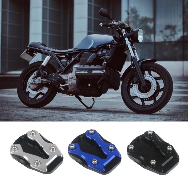 Heavy Duty Motorcycle Kickstand Upgrades Large Base Kickstand Extension for Increased Stability on Various Terrains