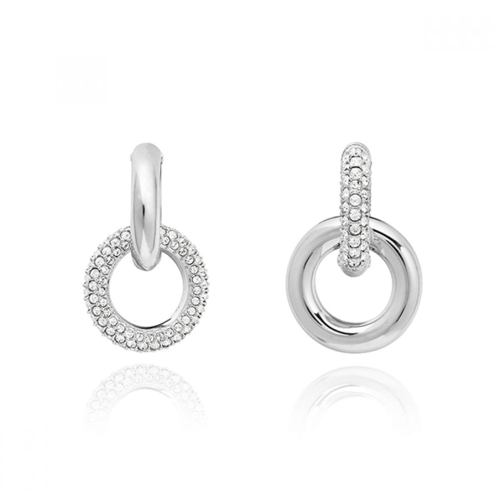 Swarovski 5671807 Dextera Interlocking Loop Hoop Earrings
