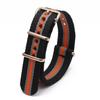 Rose Gold Buckle Nylon Watch Strap - Canvas Replacement for DW Watches