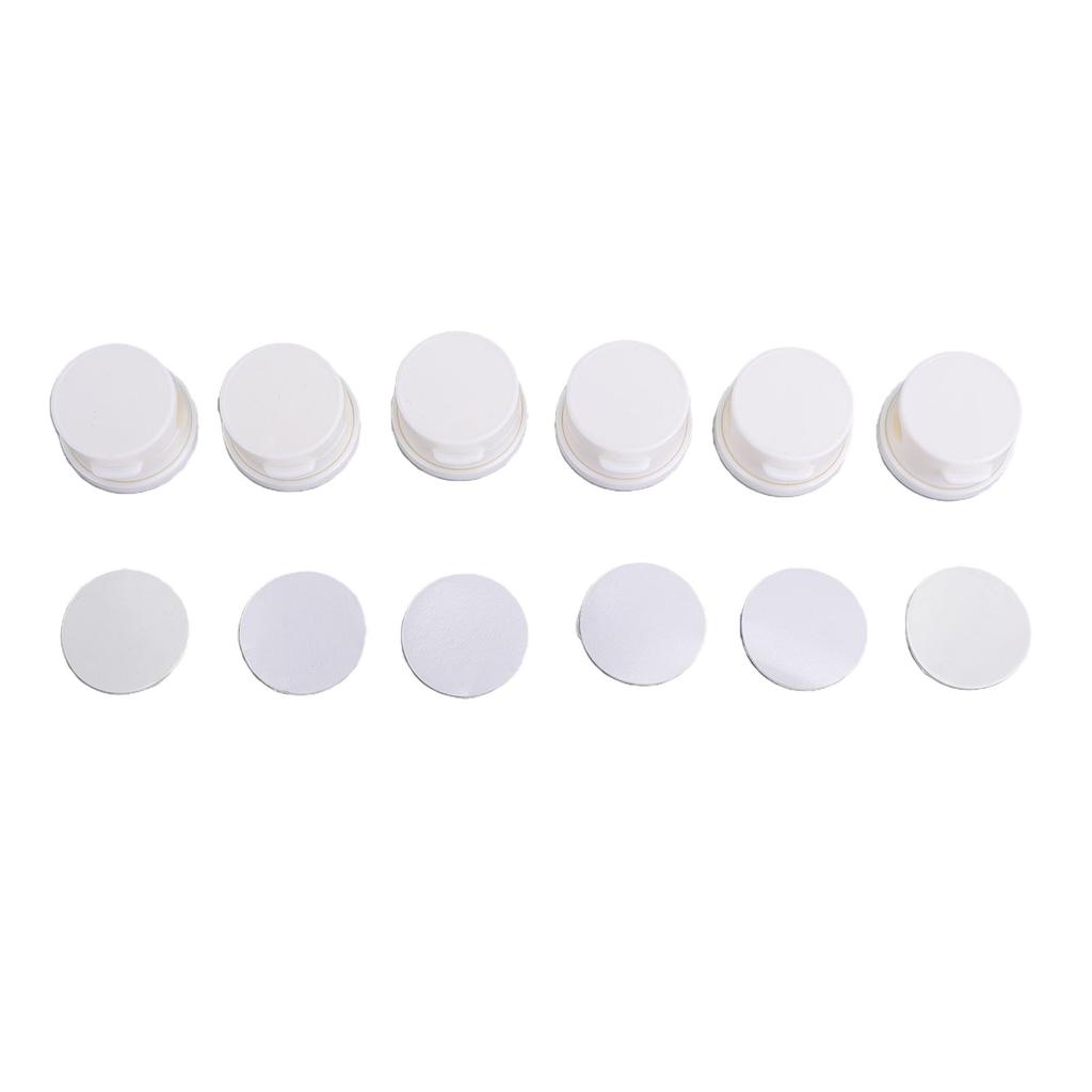 6 Pcs Magnetic Cable Clips Rotating Easy Open Cable Management Wire Holder Keeper White