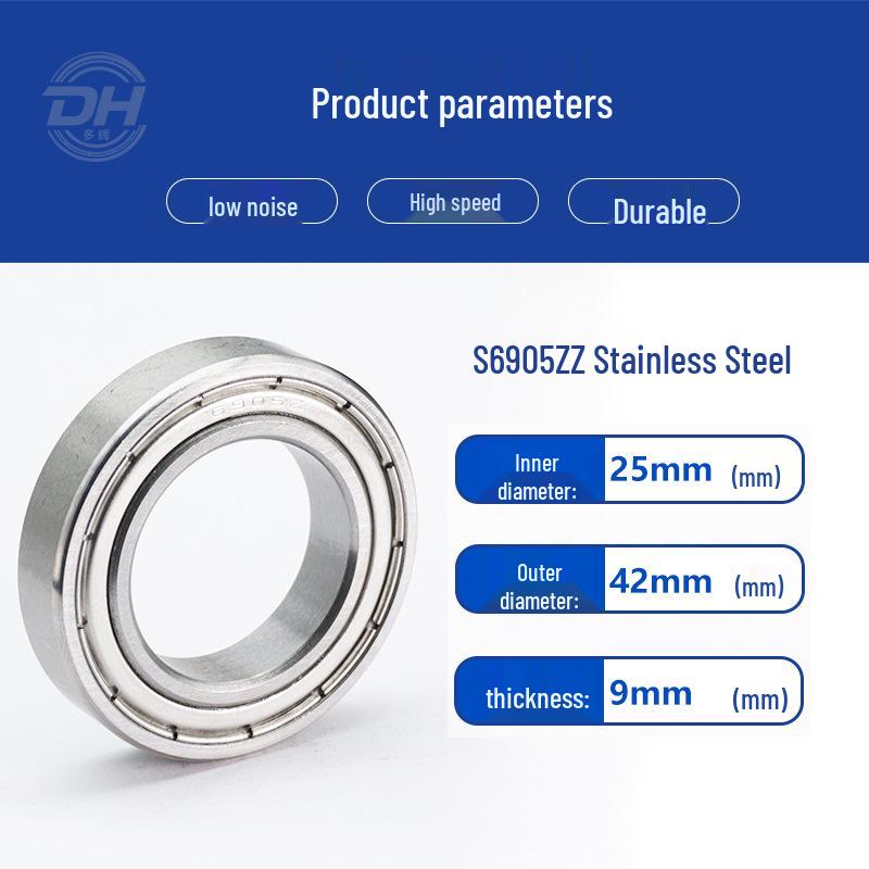 Precision Stainless Steel Ball Bearings: Deep Groove 6007, 6008, Miniature 6003