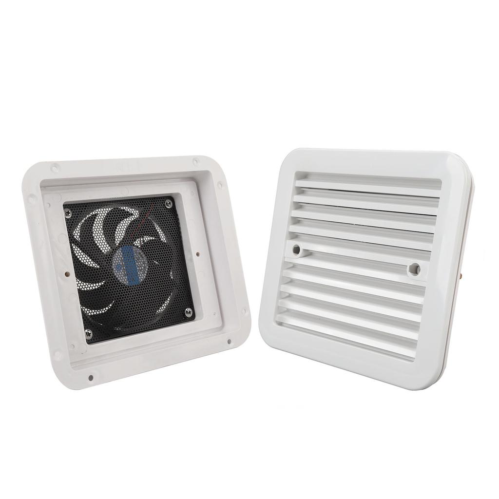 5V RV Side Vent Fan One Way Silent Wind Air Vent Ventilation Exhaust Fan for Caravan Motorhome Camper Yacht