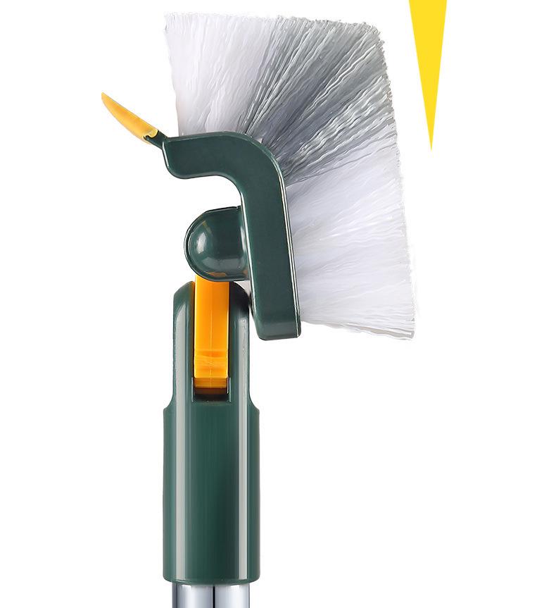 Multi-Purpose Stiff Bristle Brush for Bathroom & Toilet Cleaning with Long Handle