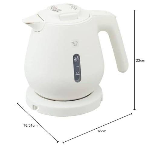 Zojirushi Electric Kettle, 0.8L, White, CK-DB08-WA