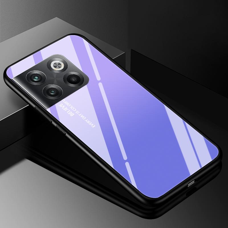 Gehärtetes Glas Handyhülle Für Oneplus 9rt 10T Ace 10 Pro Hülle Oneplus 11 12 12R 10R 9 Pro Luxus Harte Rückseite Stoßfänger Oneplus12