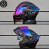 Motorradhelme Doppelvisier Modularer Klapphelm DOT-geprüft Integralhelm Motorrad-Rennhelm Klapphelm für Motorrad