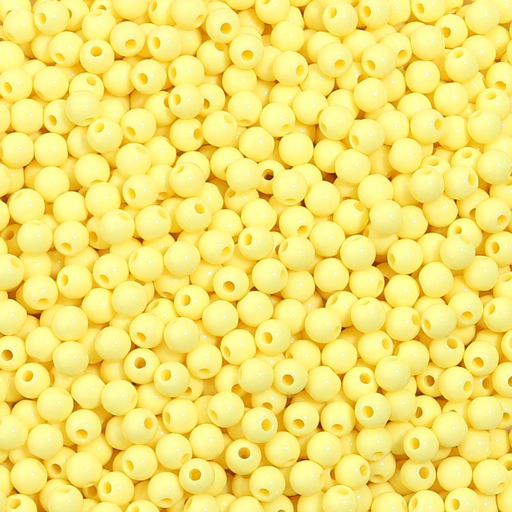 1000pcs/lot 5mm Solid Color Acrylic Round Beads Loose Spacer Mini Seed Bead For Jewelry Making DIY Bracelet Necklace Accessories