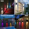 Decoration Solar wall lamp Led solar lights Color Changing Waterproof Wall Lamp Solar Lighting For Walkway Fence Stairs