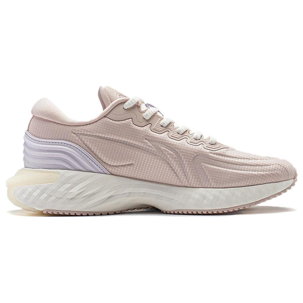 New LiNing Cloud Shield Cushioning Impact Resistant Low Top Running Shoes Women's Pink Purple ARST058-4
