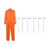 Prison Jumpsuit Orange Prisoner Costume Halloween Uniform for Adults, Cosplay, Theater